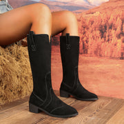 women's retro mid-calf boots - MRSLM