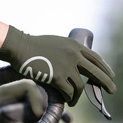 Fleece-lined touch screen riding gloves, view 6 - MRSLM