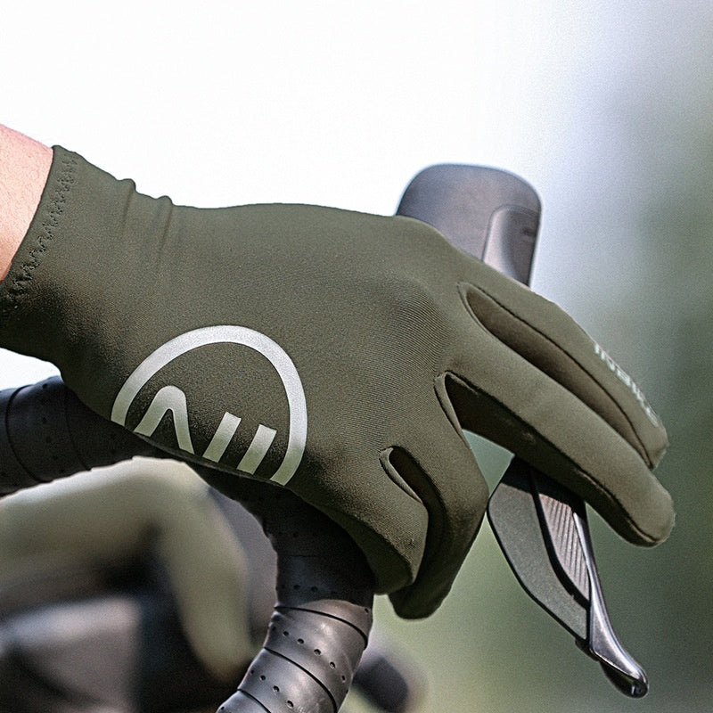 Fleece-lined touch screen riding gloves, view 6 - MRSLM