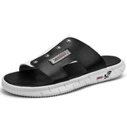 men's casual leather flip flops, view 6 - MRSLM
