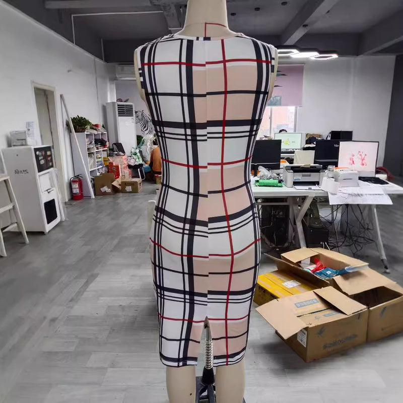 long sleeve printed dress, view 4 - MRSLM