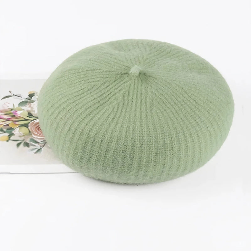 Women's 100% wool beret, view 17 - MRSLM