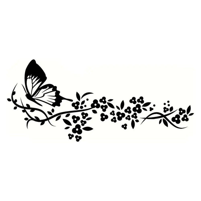 reflective butterfly car decal, view 5 - MRSLM