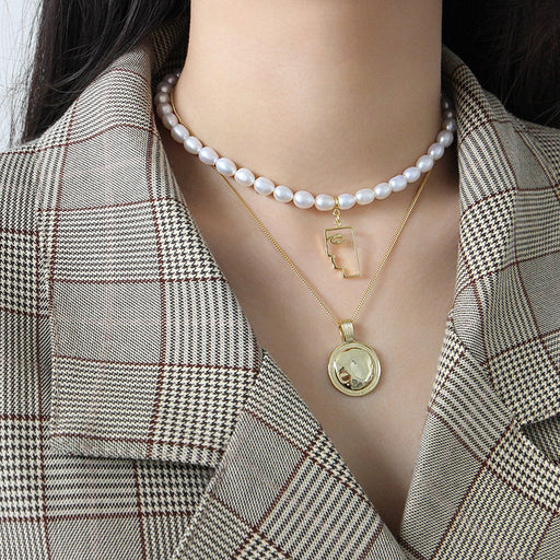 freshwater pearl S925 silver necklace - MRSLM