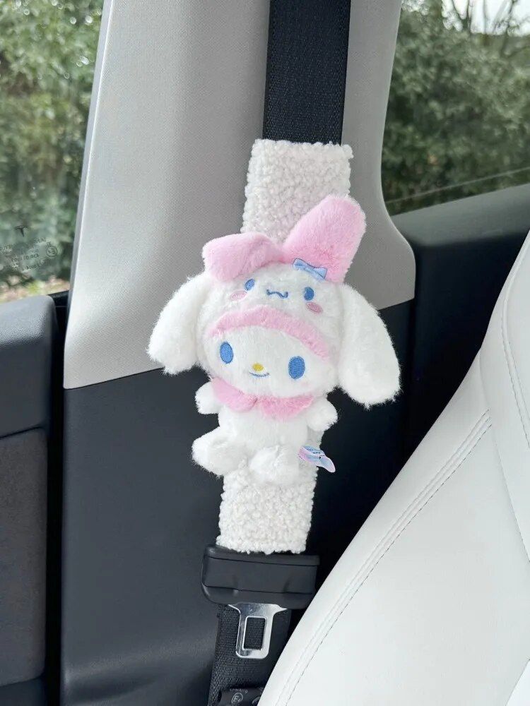 cartoon dog seat belt protector, view 3 - MRSLM