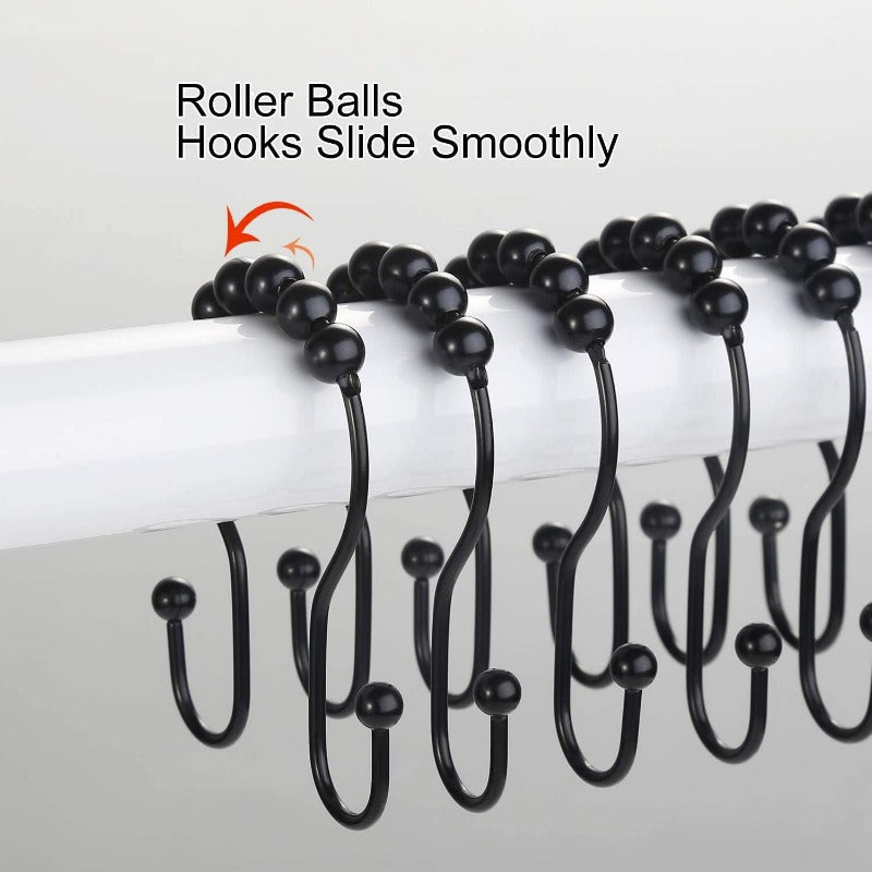 stainless steel shower curtain hooks, view 5 - MRSLM