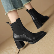 women's leather ankle boots, view 7 - MRSLM