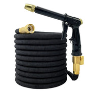 Expandable garden hose with adjustable spray gun - MRSLM