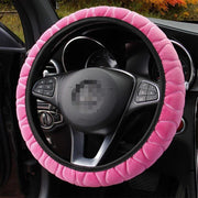 Soft winter plush steering wheel cover, view 10 - MRSLM
