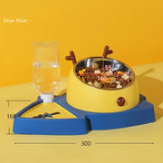 anti-overturning double pet bowl, view 4 - MRSLM