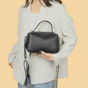 Genuine leather crossbody bag, view 9 - MRSLM