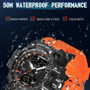 Dual display sports watch for men, view 16 - MRSLM