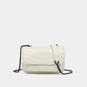 small square leather crossbody bag, view 5 - MRSLM