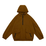 hooded half-zip windbreaker jacket, view 5 - MRSLM