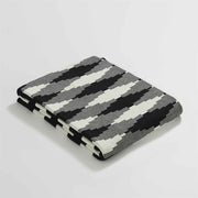 pixel style plaid cotton throw blanket, view 8 - MRSLM
