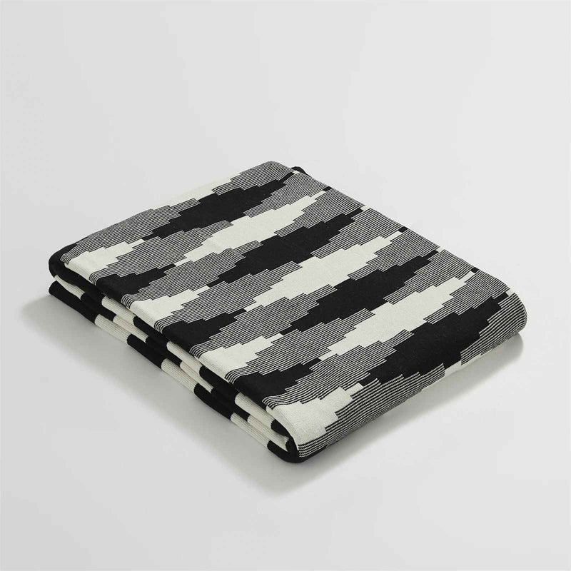pixel style plaid cotton throw blanket, view 8 - MRSLM
