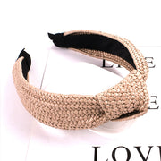 solid color knotted headband, view 7 - MRSLM