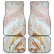 pink gold marble car floor mats, view 2 - MRSLM