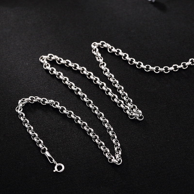 women's 925 silver collarbone chain, view 6 - MRSLM