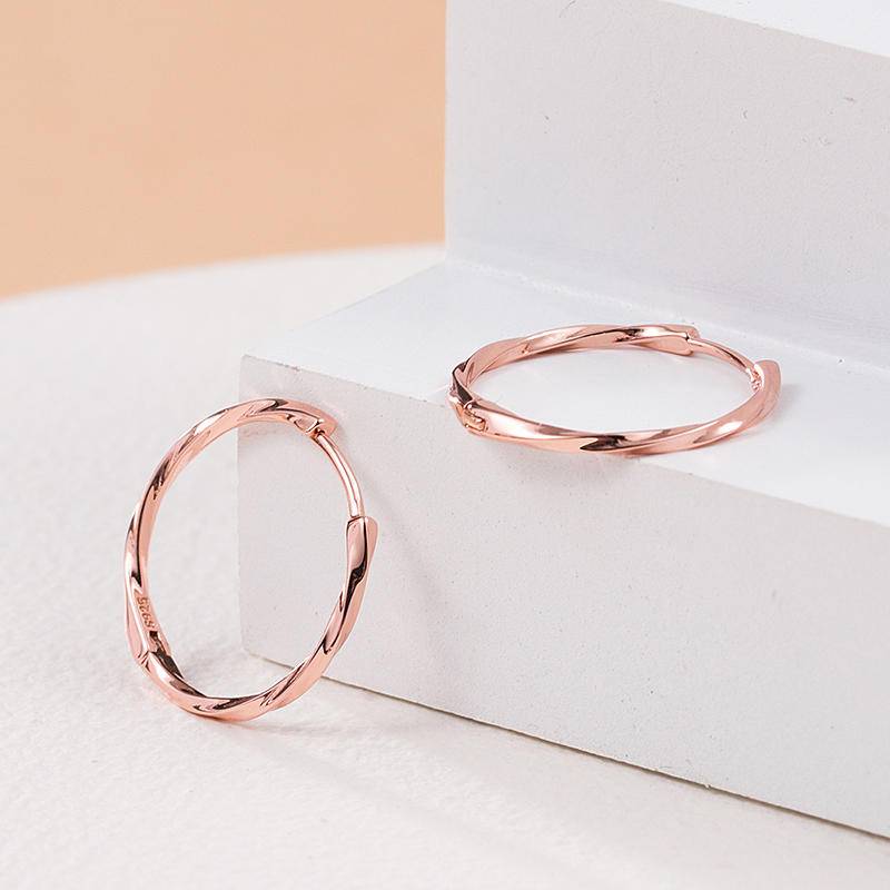 s925 silver hoop earrings, view 8 - MRSLM