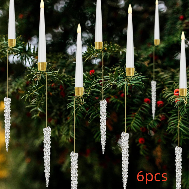 LED candle Christmas tree ornaments, view 4 - MRSLM