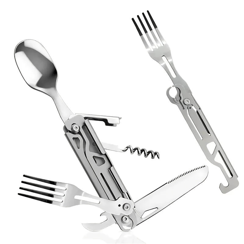 folding camping cutlery set, view 2 - MRSLM
