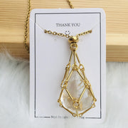 customized stone pendant necklace, view 23 - MRSLM