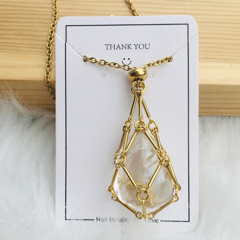 customized stone pendant necklace, view 23 - MRSLM