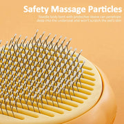 self-cleaning pet grooming comb, view 6 - MRSLM