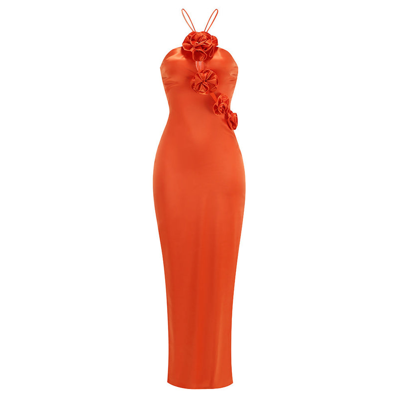 Halter flower dress, view 3 - MRSLM