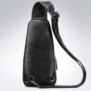 Men's chest single shoulder bag with charging port, view 2 - MRSLM
