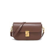 genuine leather minimalist small square bag, view 6 - MRSLM