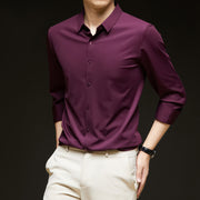 Business slim fit casual shirt, view 10 - MRSLM