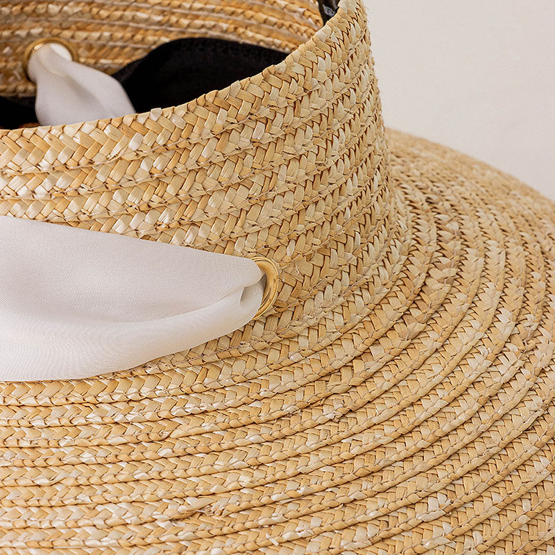 wide brim summer beach straw hat, view 8 - MRSLM