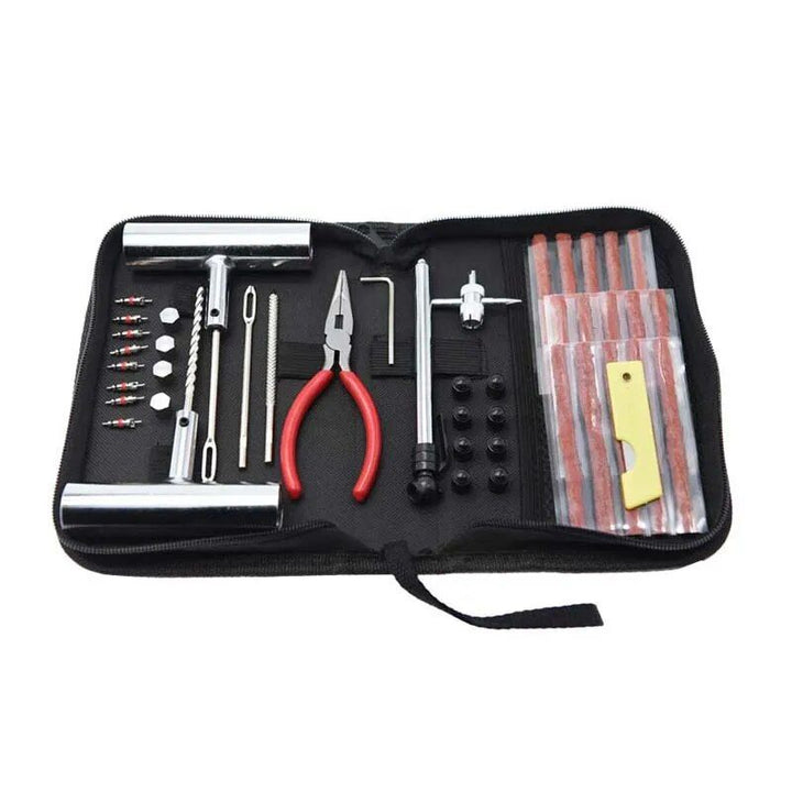 46-Piece Quick-Fix Car & Bike Tire Repair Kit