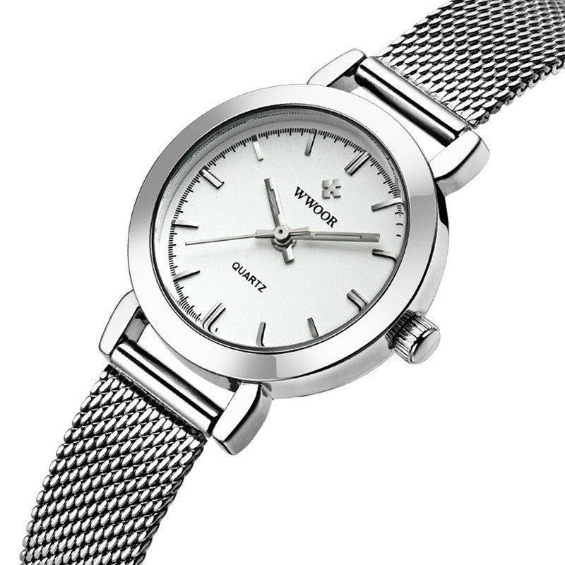 women's mesh band quartz watch, view 9 - MRSLM