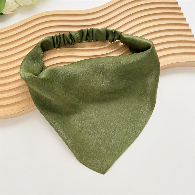 satin triangle hair scarf, view 7 - MRSLM