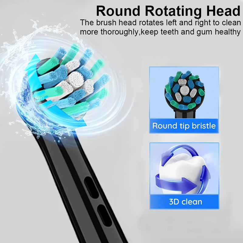 rechargeable rotating electric toothbrush, view 6 - MRSLM