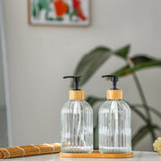 glass lotion and soap dispenser, view 12 - MRSLM