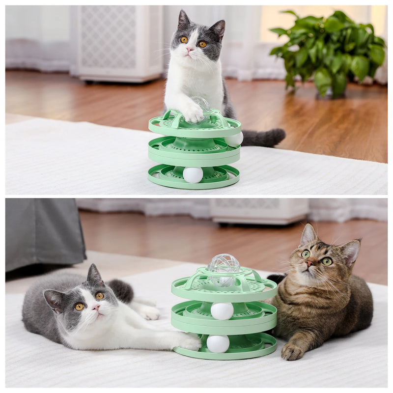 cat toy round tower, view 8 - MRSLM