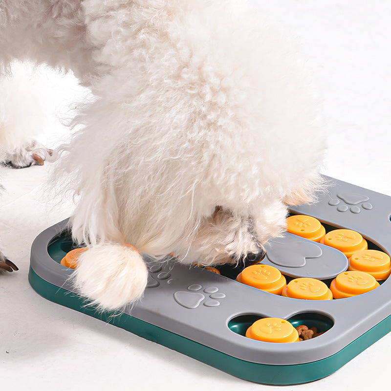 dog puzzle slow feeder bowl, view 5 - MRSLM