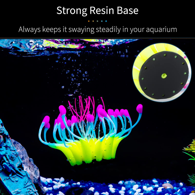 glowing coral aquarium decoration, view 10 - MRSLM