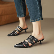 pointed toe mule sandals, view 4 - MRSLM