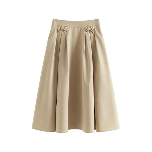 pleated a-line midi skirt, view 2 - MRSLM
