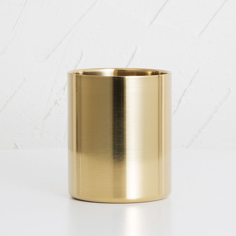 stainless steel cylinder pen holder, view 2 - MRSLM