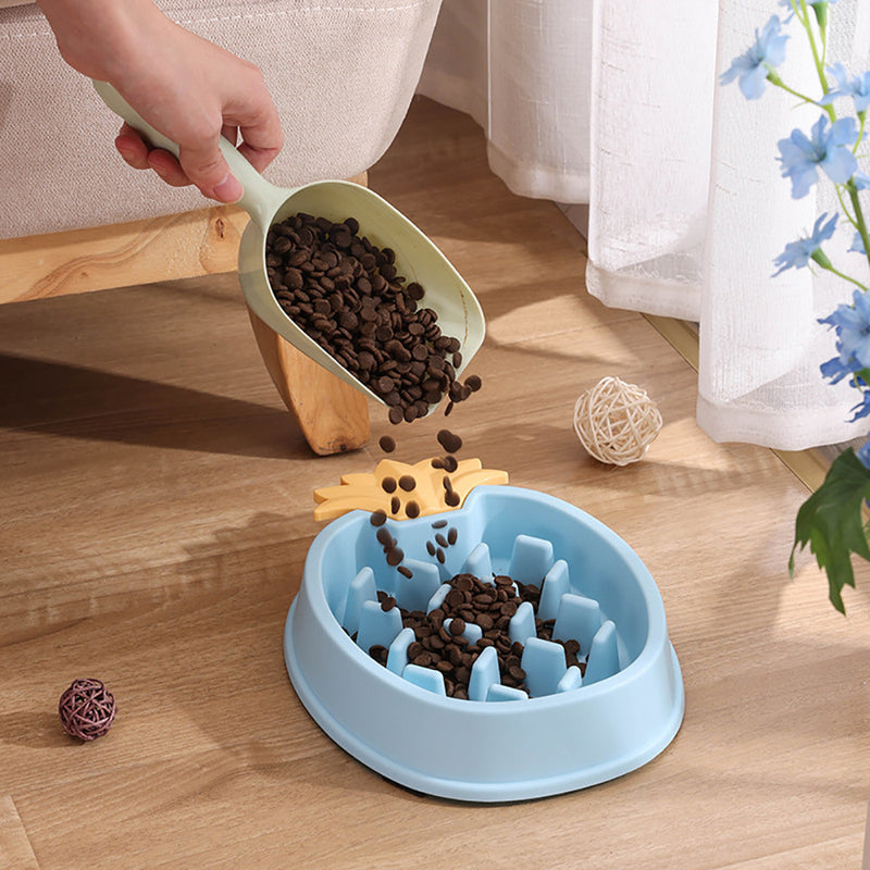 pineapple shape dog slow feeder bowl, view 6 - MRSLM