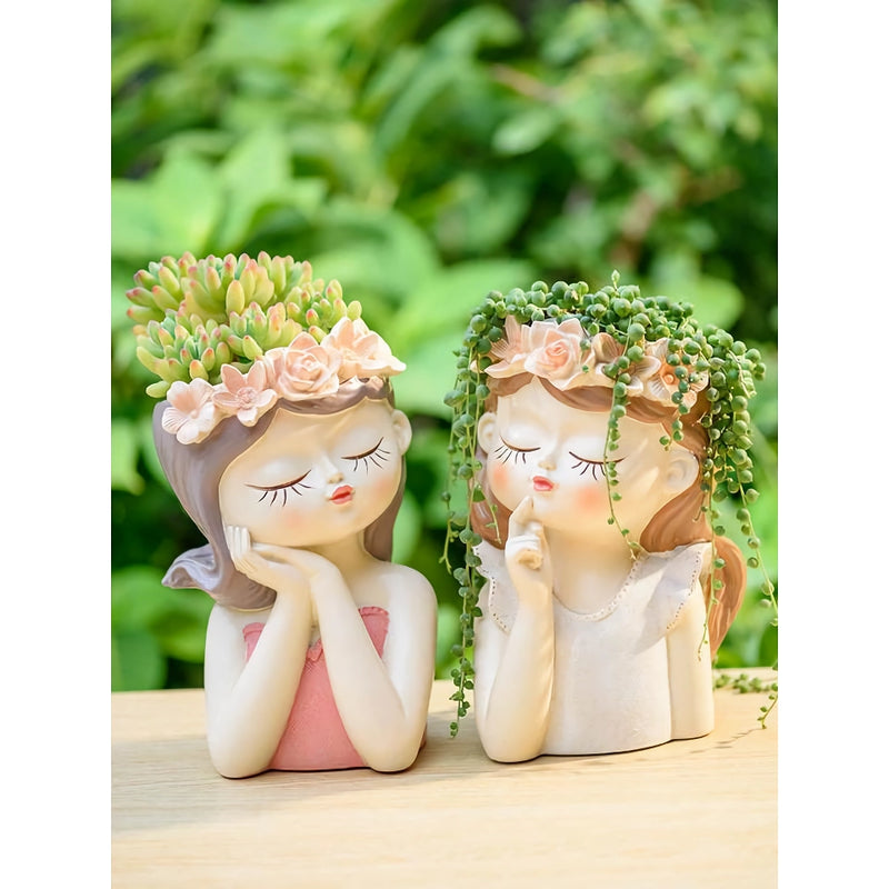 fairy girl planter for succulents, view 6 - MRSLM