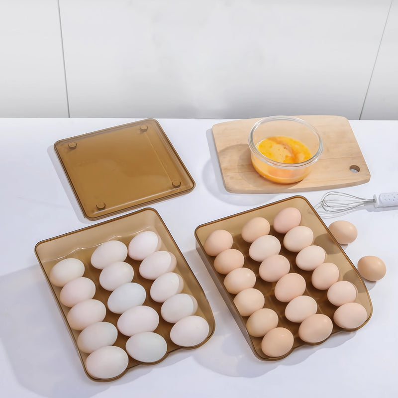 stackable self-rolling egg storage box, view 12 - MRSLM