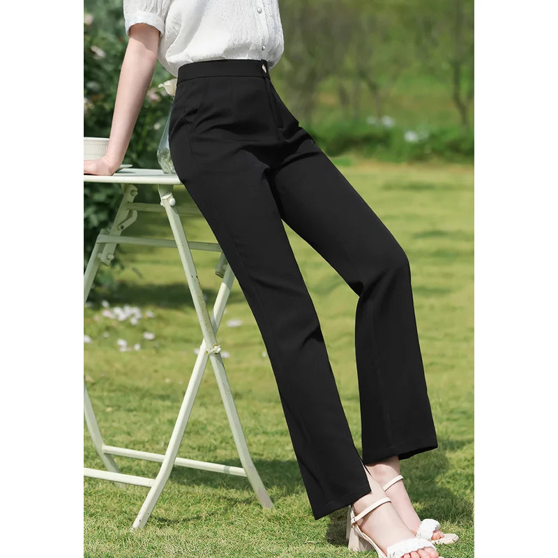 black boot cut trousers, view 3 - MRSLM
