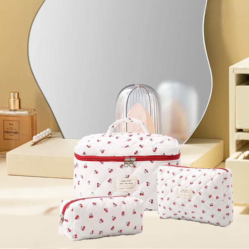 floral home storage cosmetic bag - MRSLM